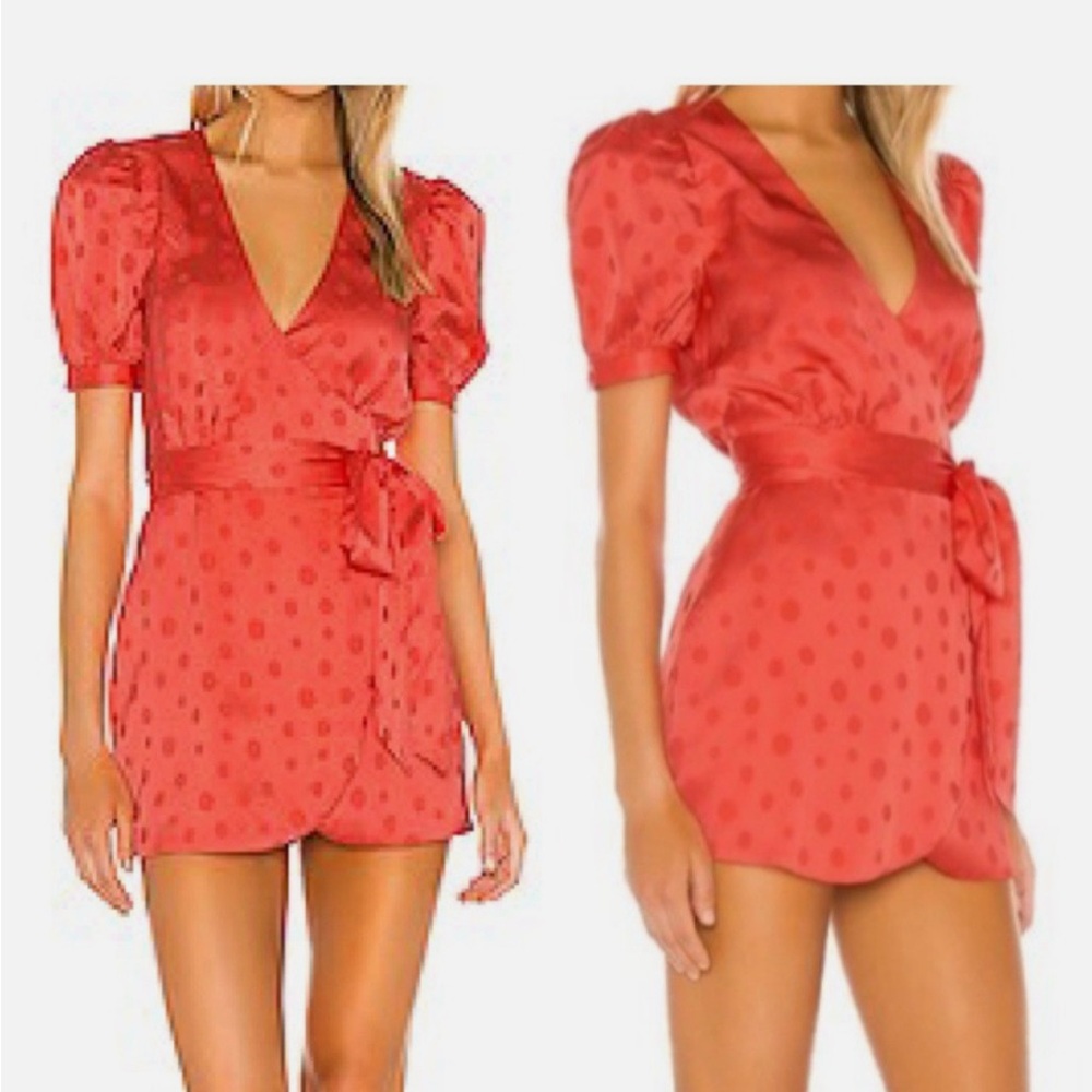 Privacy Please Red Polka Dot Mini Dress